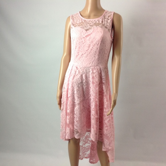 New Muadress Women's Lace Dress Sleeveless Hi Low - Picture 1 of 6